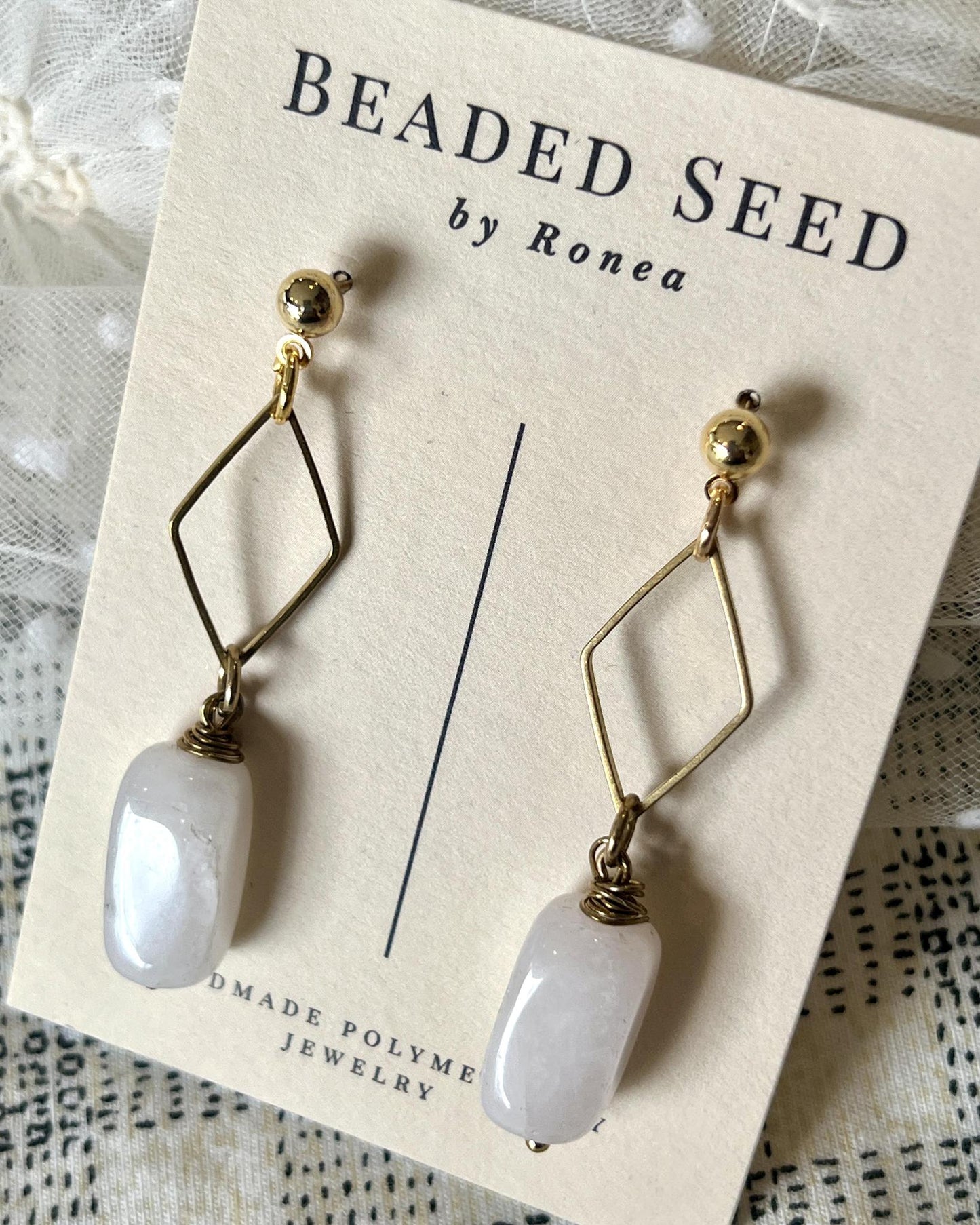 Beaded Seed by Ronea Alan Earrings