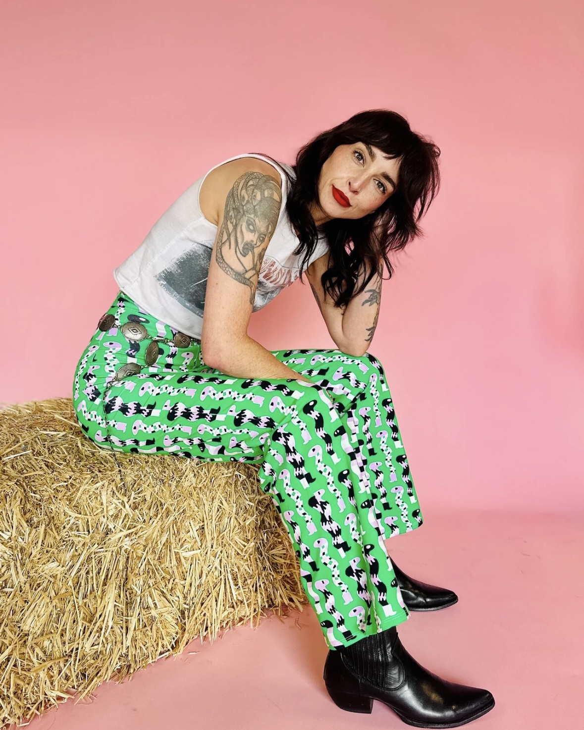 Nooworks Palazzo Pants in Sssnakes