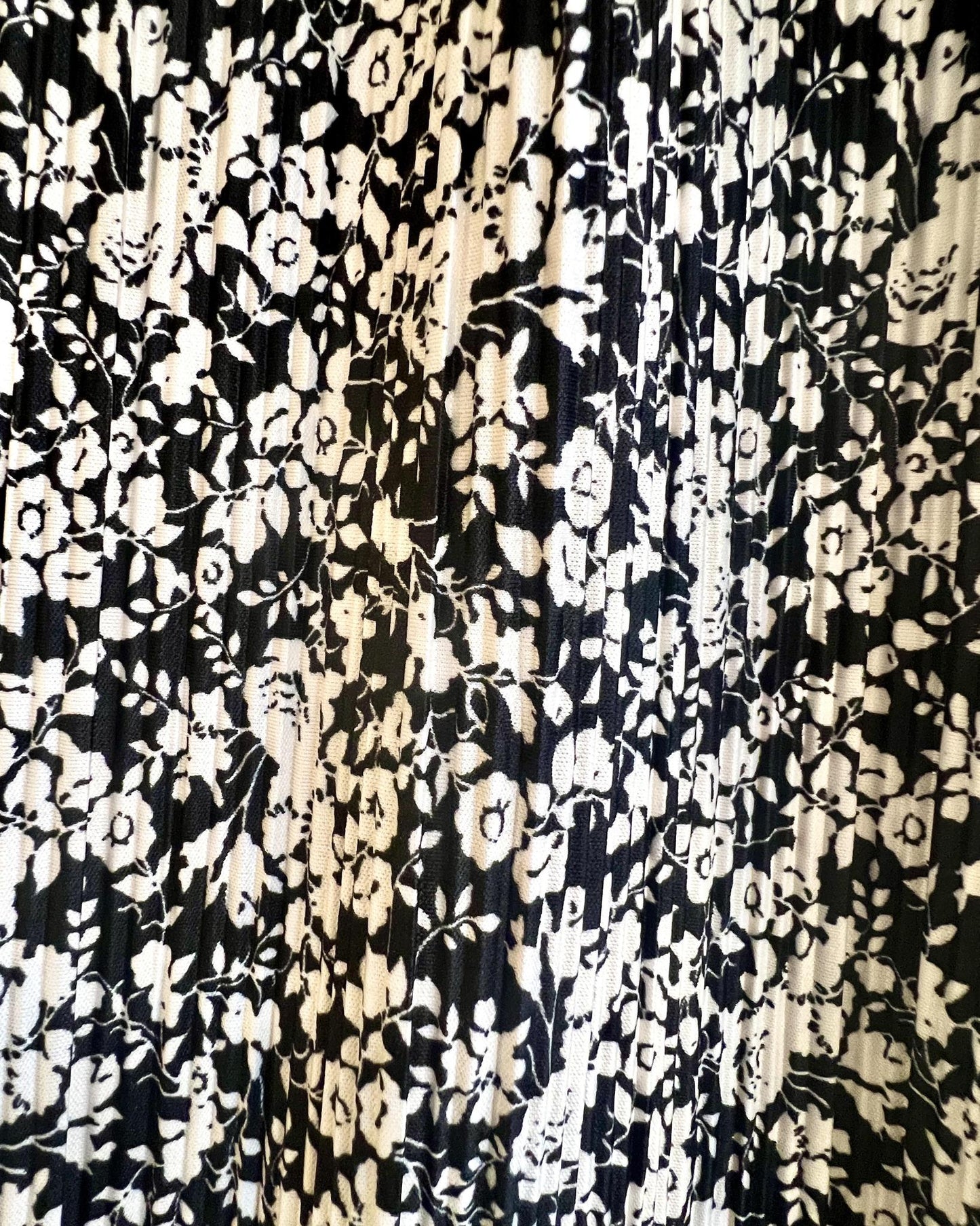 Squasht Winifred Dress in Black and White Ditsy Floral Print