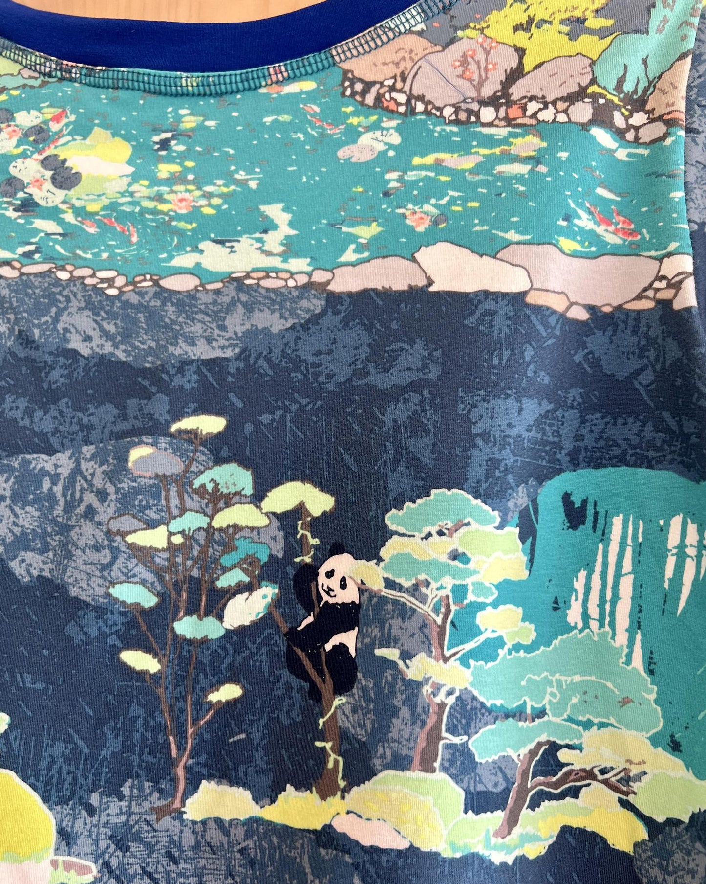 Squasht Long Sleeve Croppish Tee in Panda Party