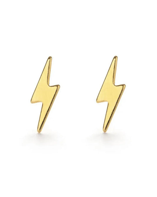 Amano Studio Lightning Bolt Studs in Gold