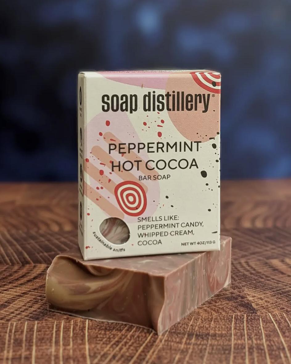 Soap Distillery Peppermint Hot Cocoa Bar Soap