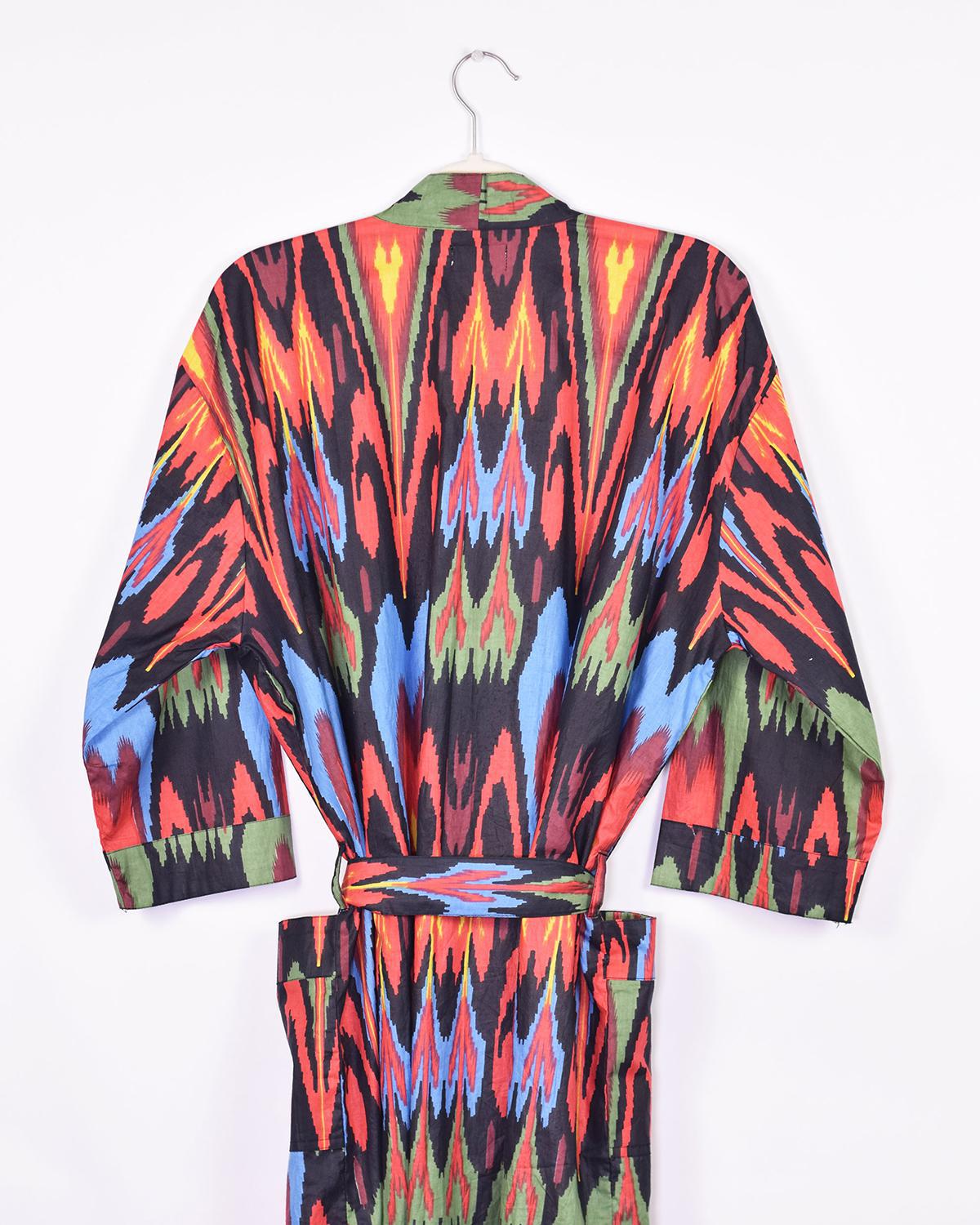 Txtile Lightweight Cotton Robe - Dark Matter