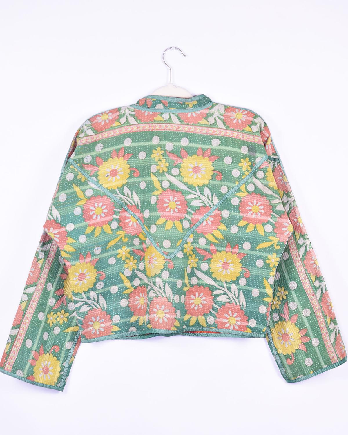 Txtile Sofie Kalyani Quilted Reversible Patchwork Kantha Jacket