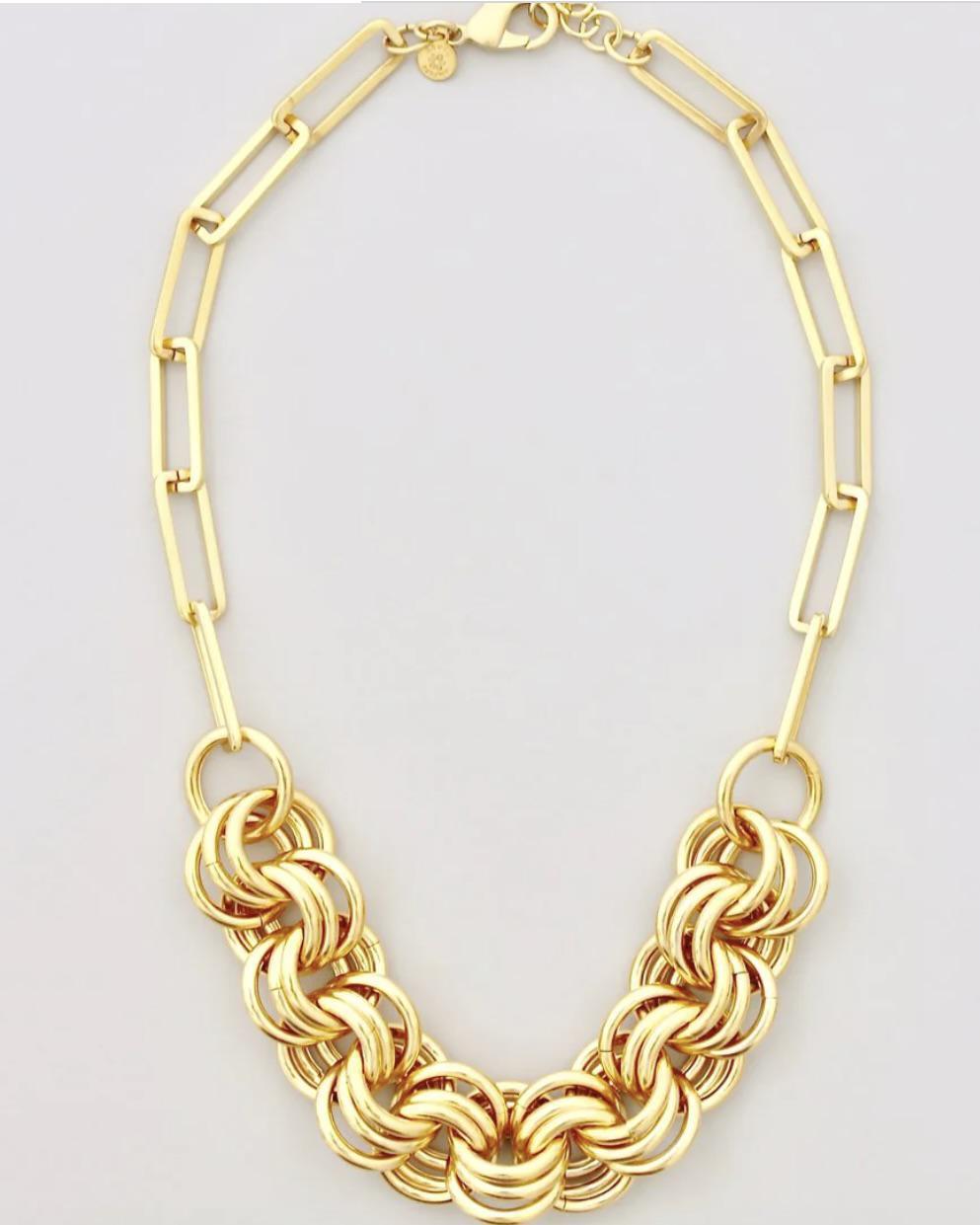 David Aubrey Gold Chain Necklace Extra Chunky Links