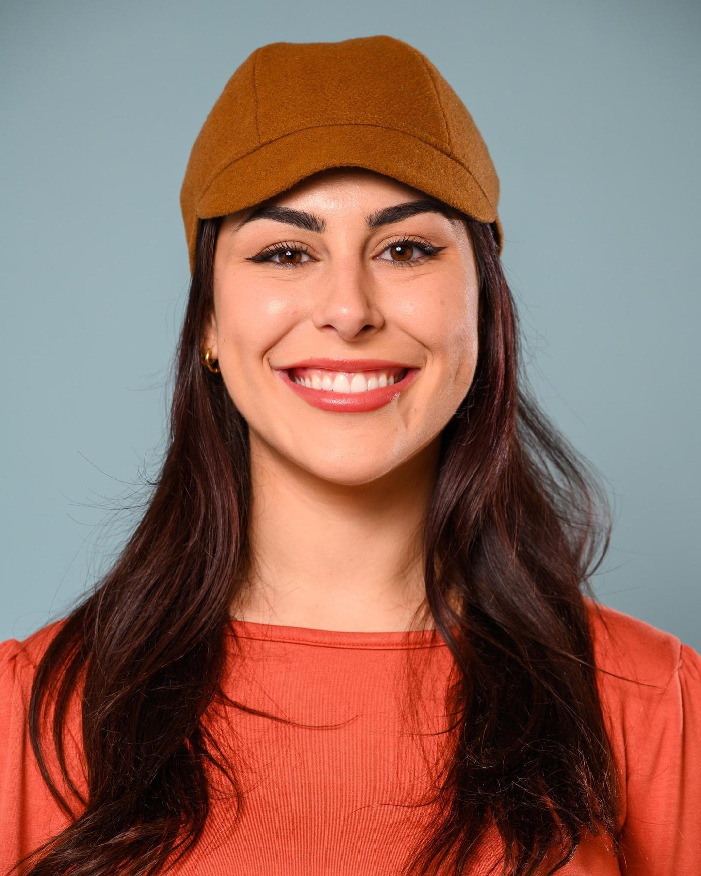 Squasht Reversible Bella Hat in Camel Wool Felt