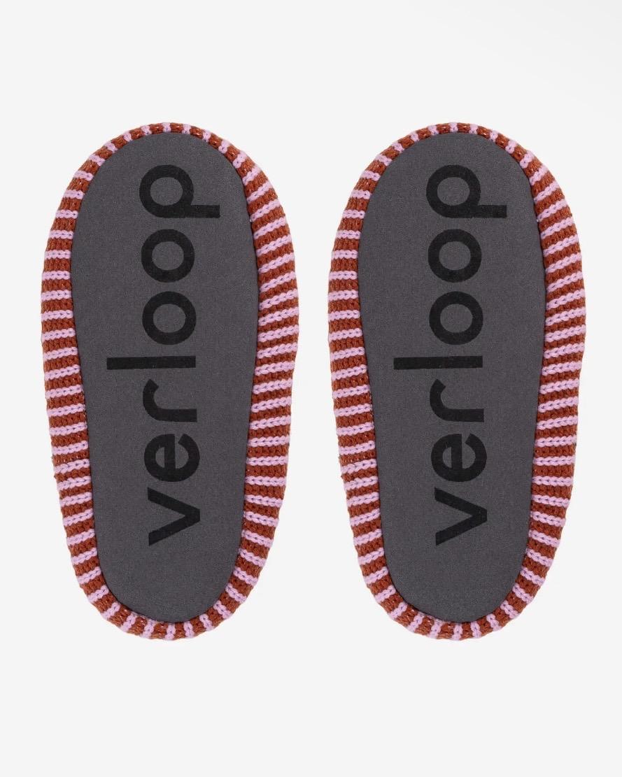 Verloop Mosaic Slide Slippers in Rust Lilac