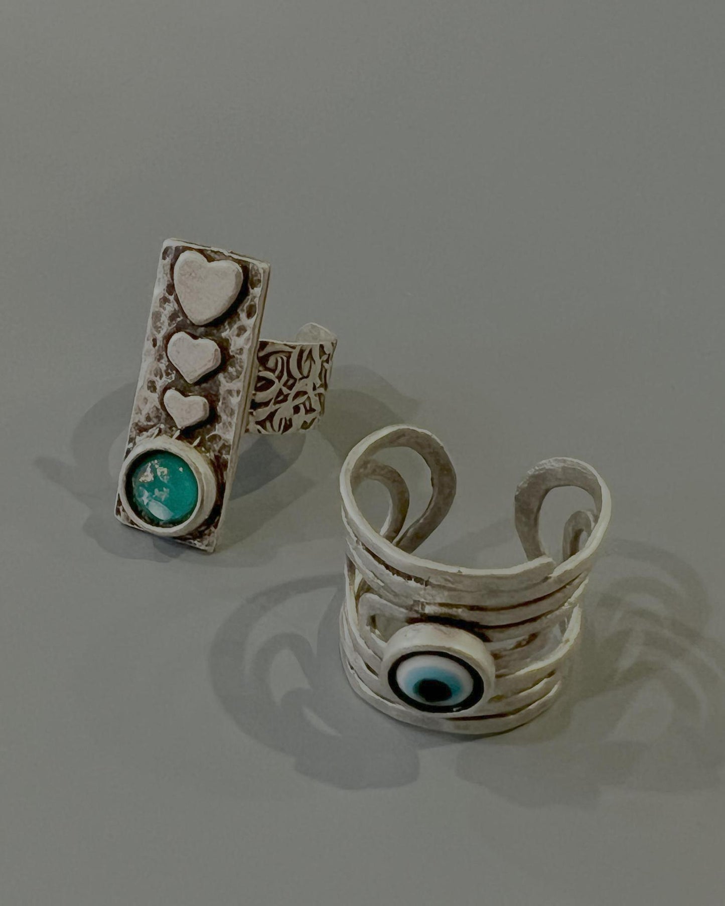 Pajaro Negro Evil Eye Ring