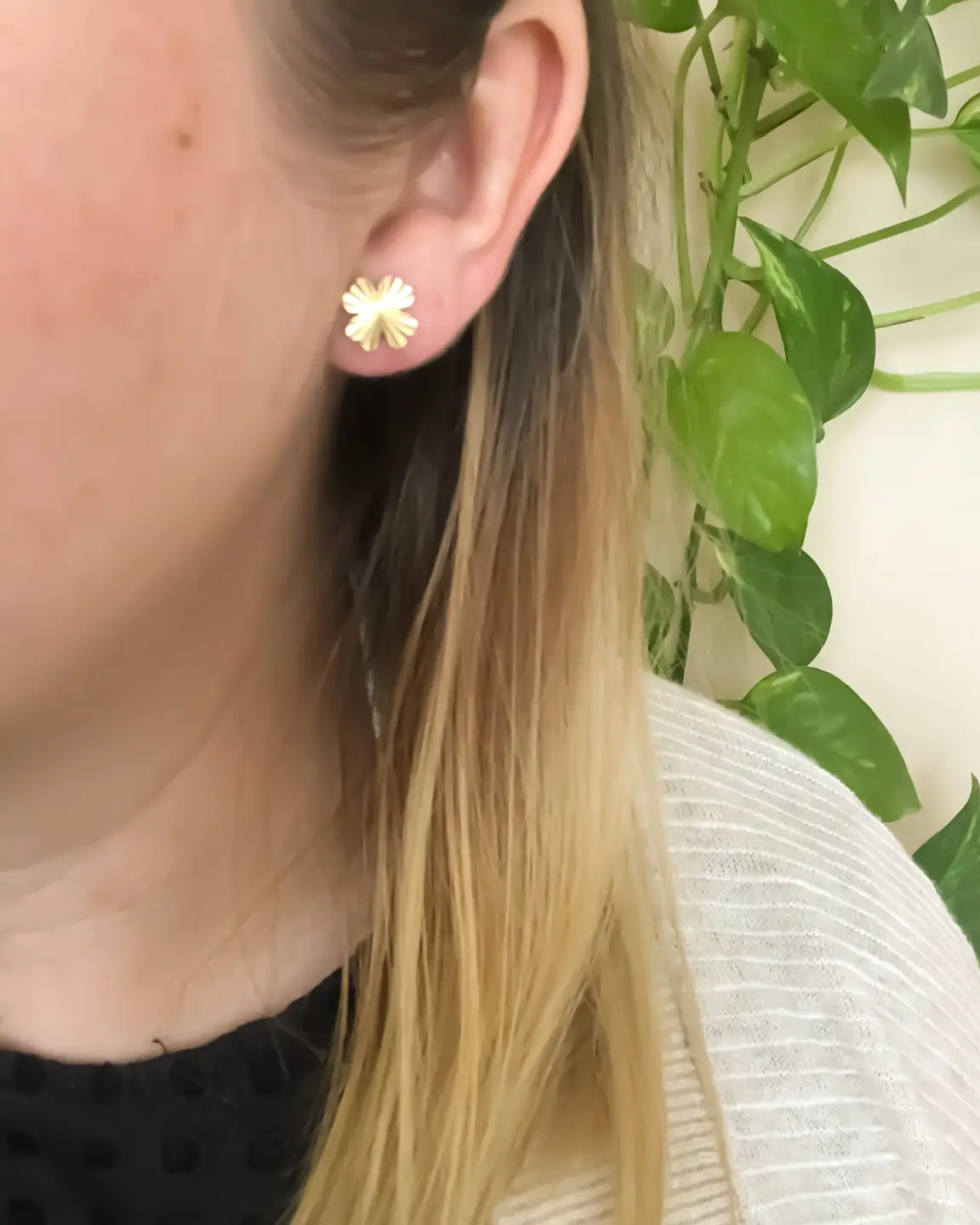 Michelle Starbuck Tiny Clover Starburst Studs