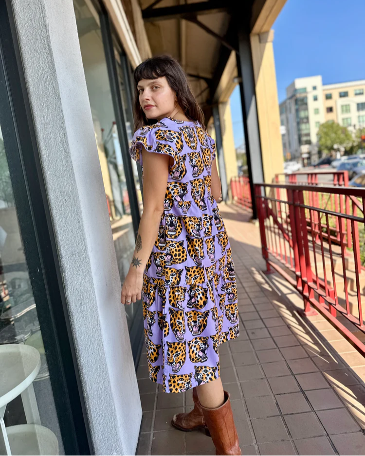 Nooworks Frida Dress Cheetah Head - Last One - Size Small