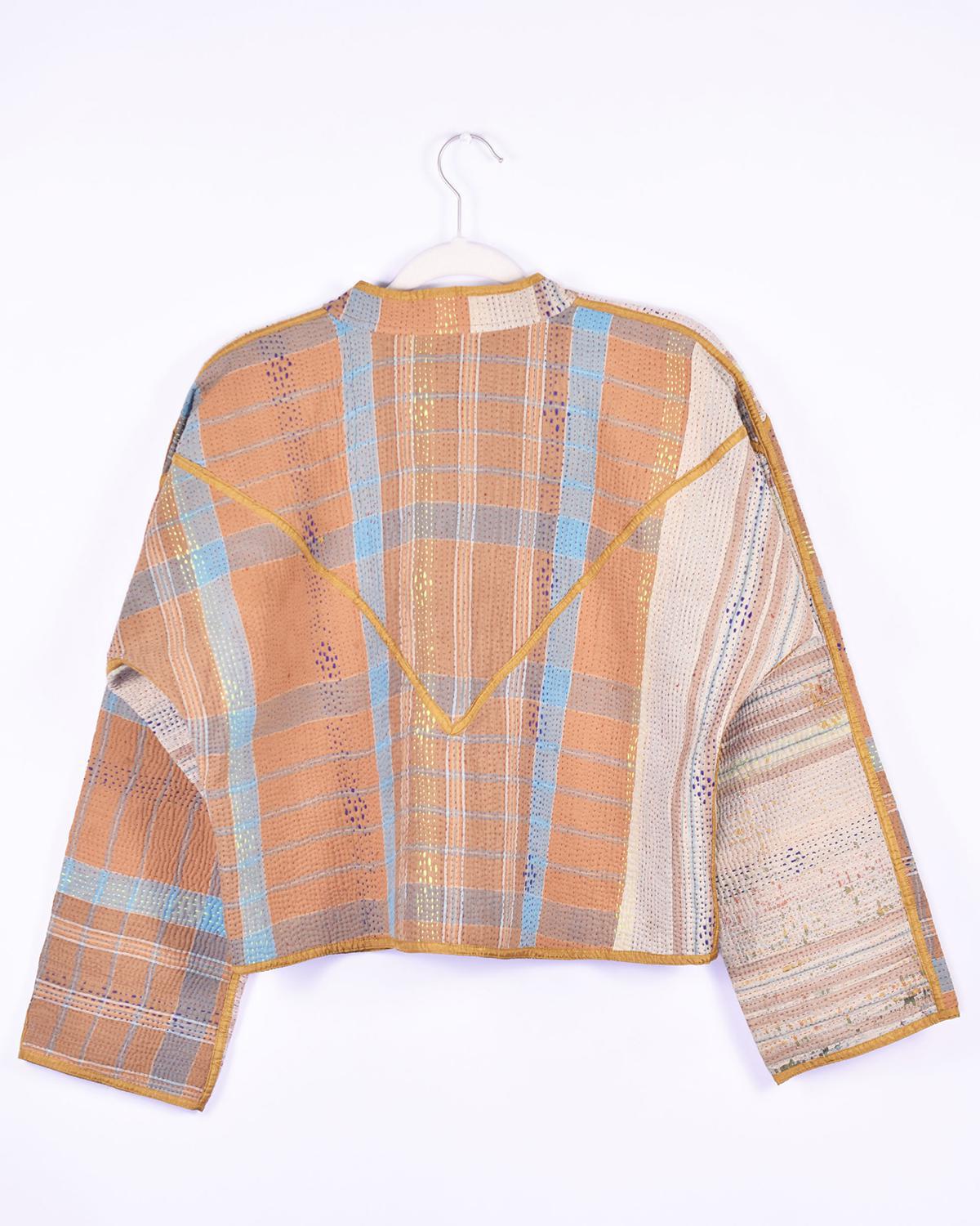 Txtile Sofie Maya Quilted Reversible Patchwork Kantha Jacket