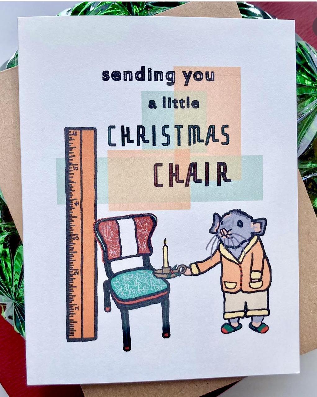 Heilo Cards Sending You a Little Christmas Chair