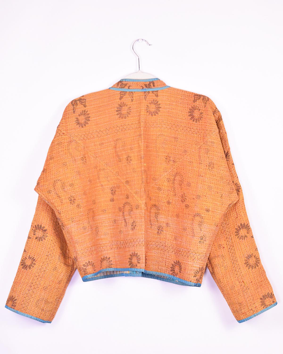 Txtile Sofie Ishani Quilted Reversible Patchwork Kantha Jacket
