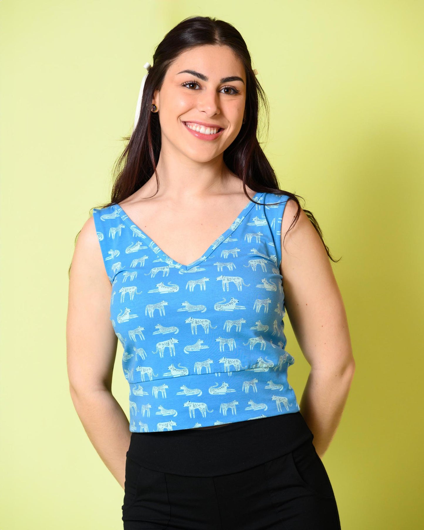 Squasht Ballet Top Big Cats - SALE - Last One - Size 2XL