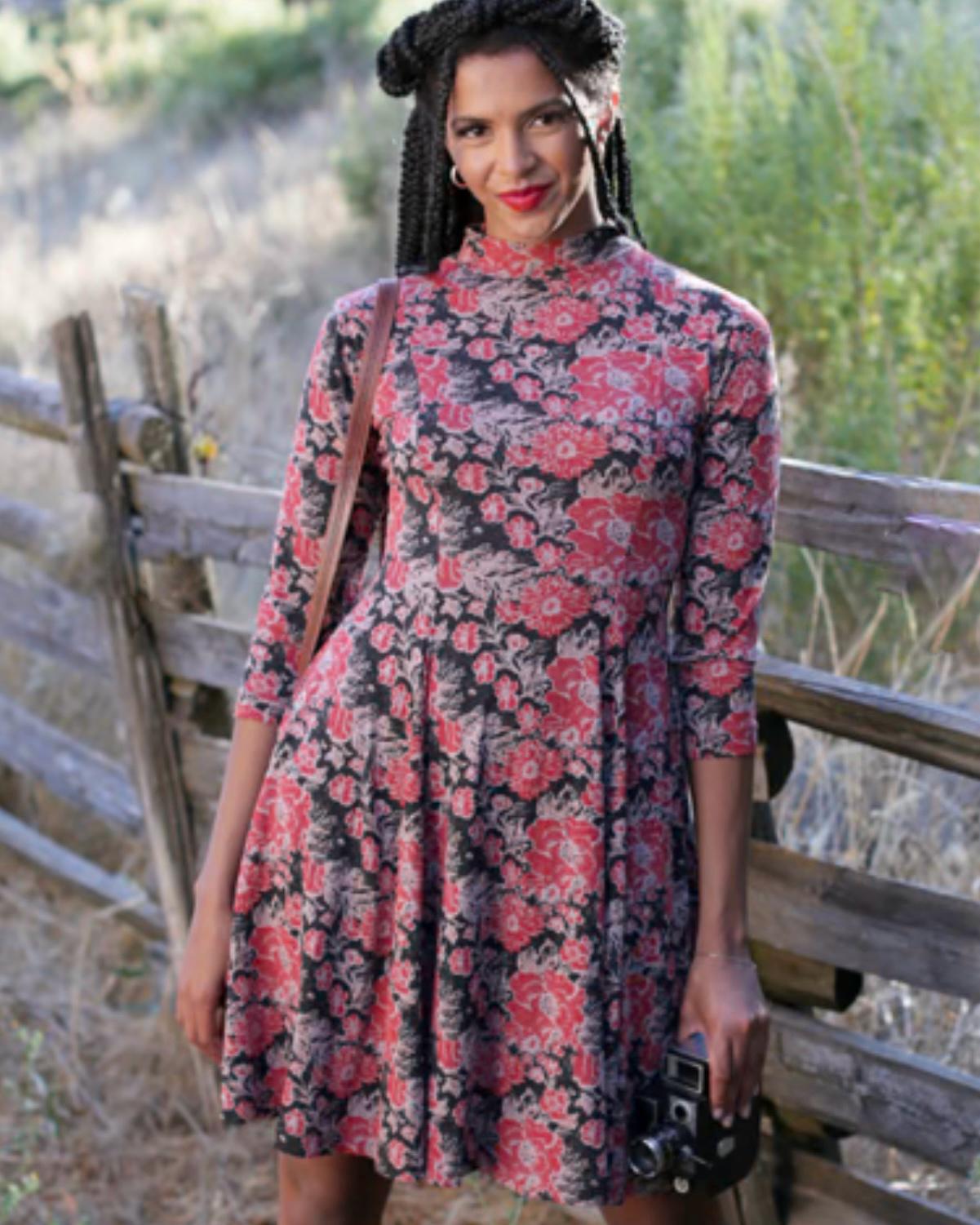 Effie's Heart Aretha Dress in Jardinier Print