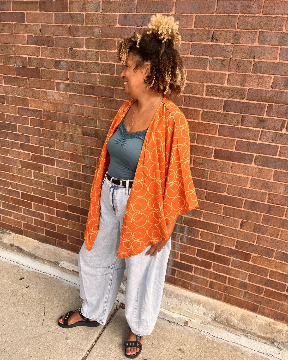 Indie Ella Ronak Jacket in Tangerine Dream