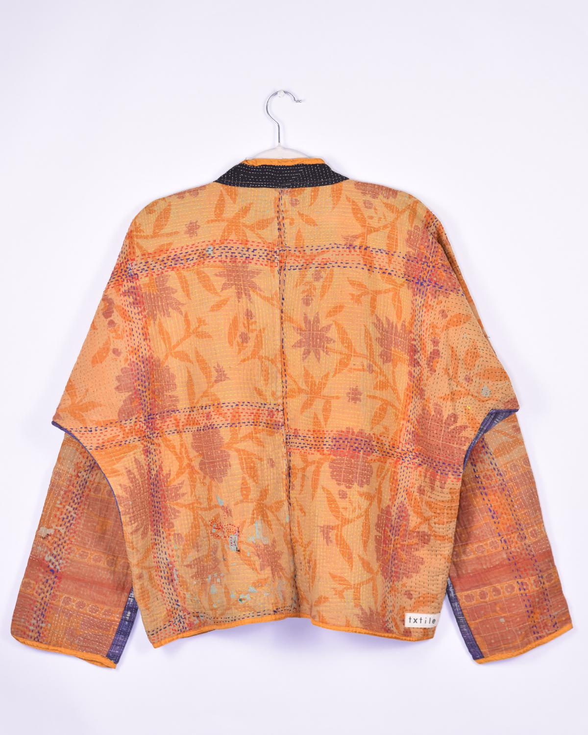 Txtile Charlie Arushi Quilted Reversible Patchwork Kantha Jacket