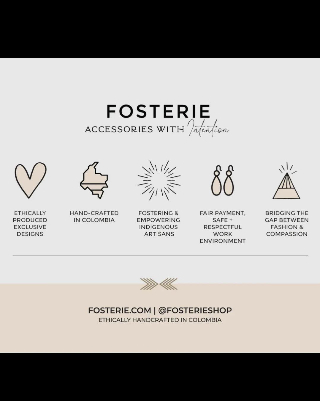 Fosterie Raya Wine Earrings