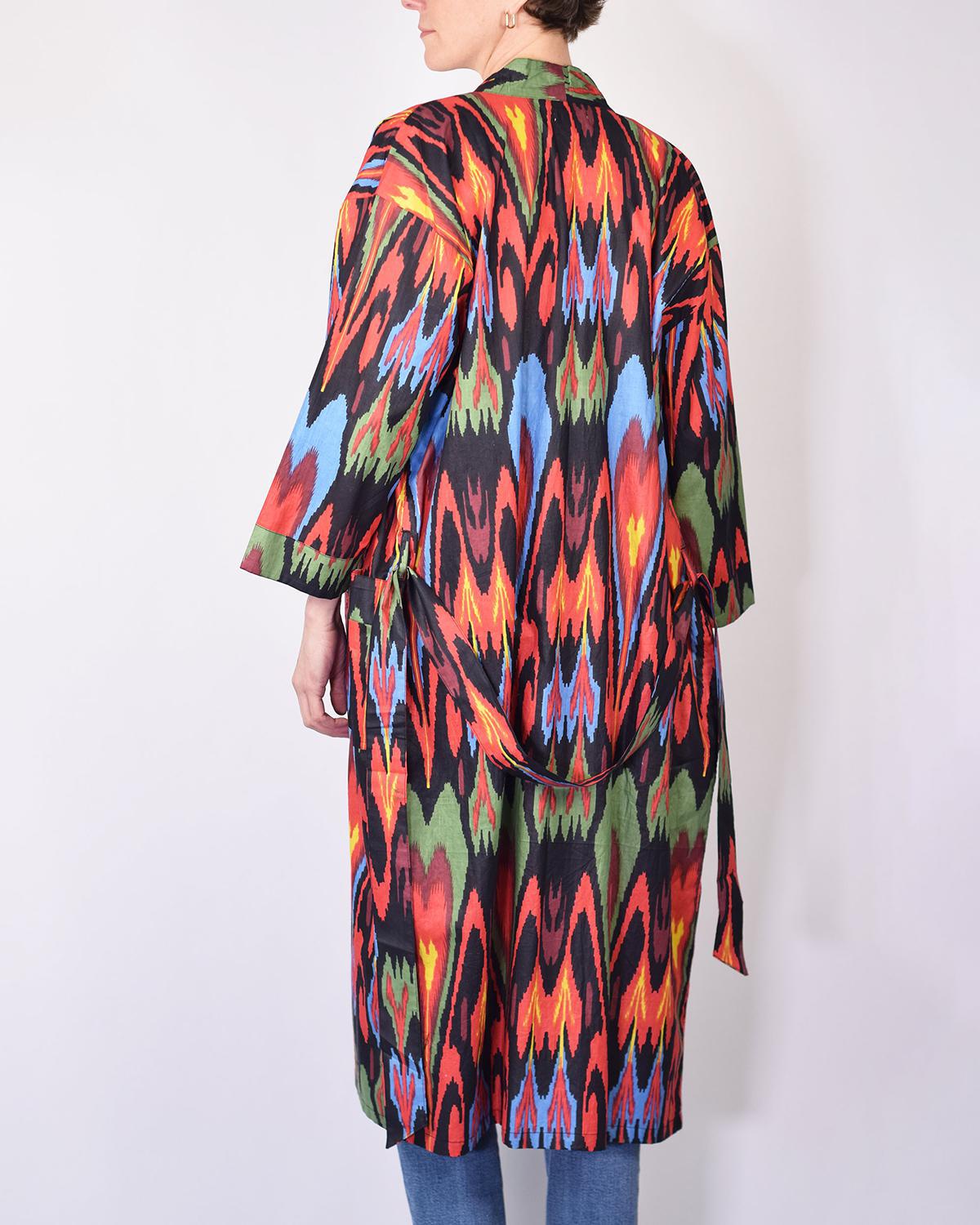 Txtile Lightweight Cotton Robe - Dark Matter