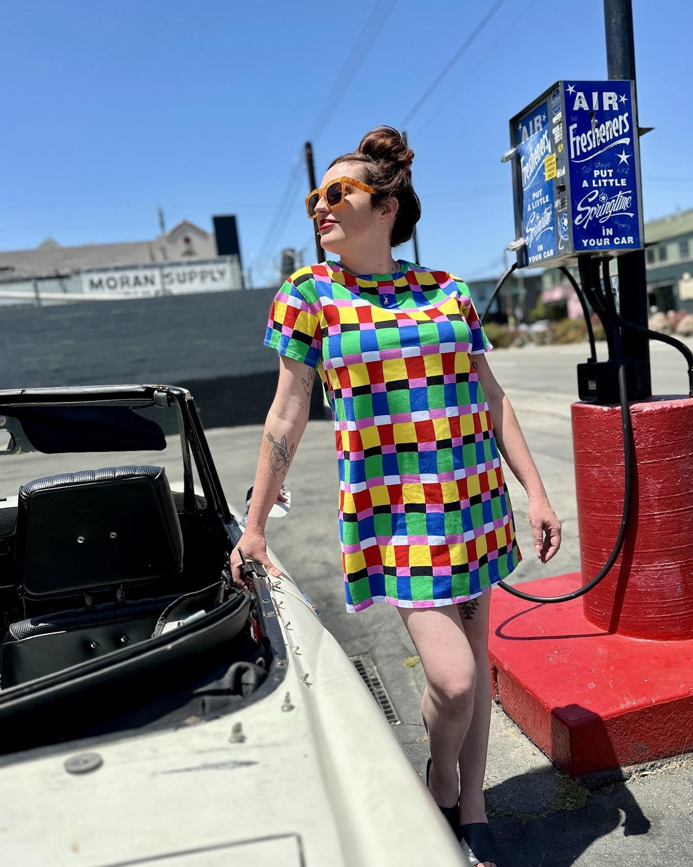 Nooworks Tee Dress in Candy Weave - Size Small, Medium, 2XL