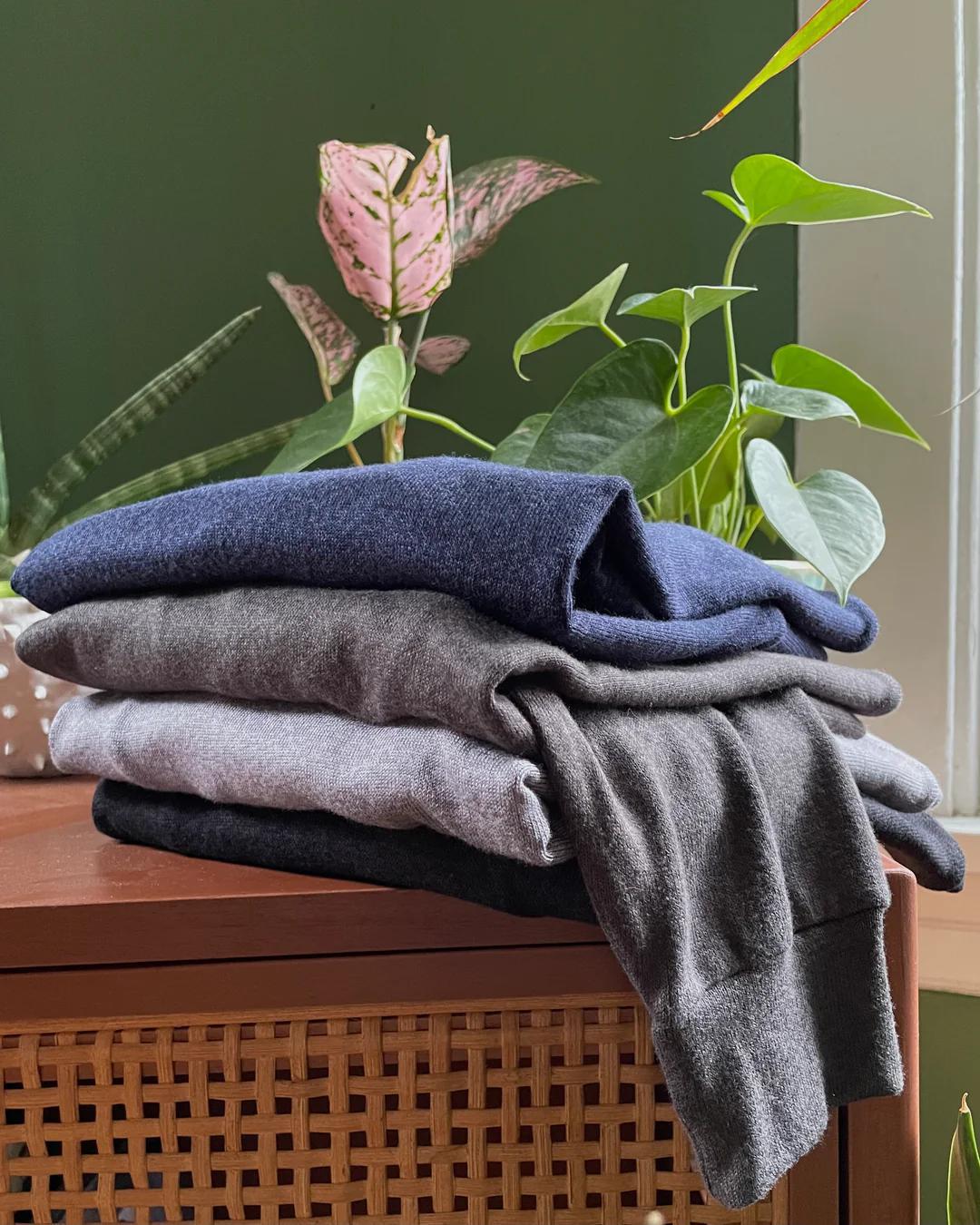 Wulfka Luxe Ilana Sweater in Slate Gray