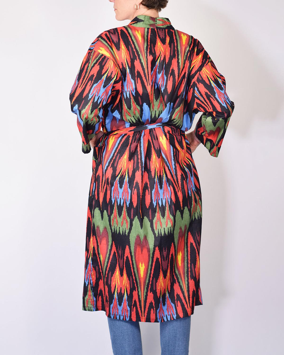Txtile Lightweight Cotton Robe - Dark Matter