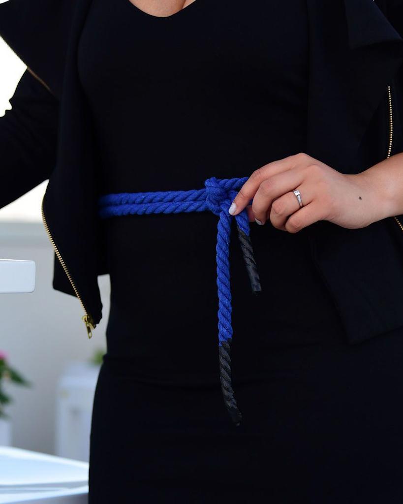 Yellowcake Rope Belt - Last One - Cobalt Blue