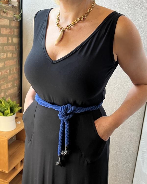 Yellowcake Rope Belt - Last One - Cobalt Blue