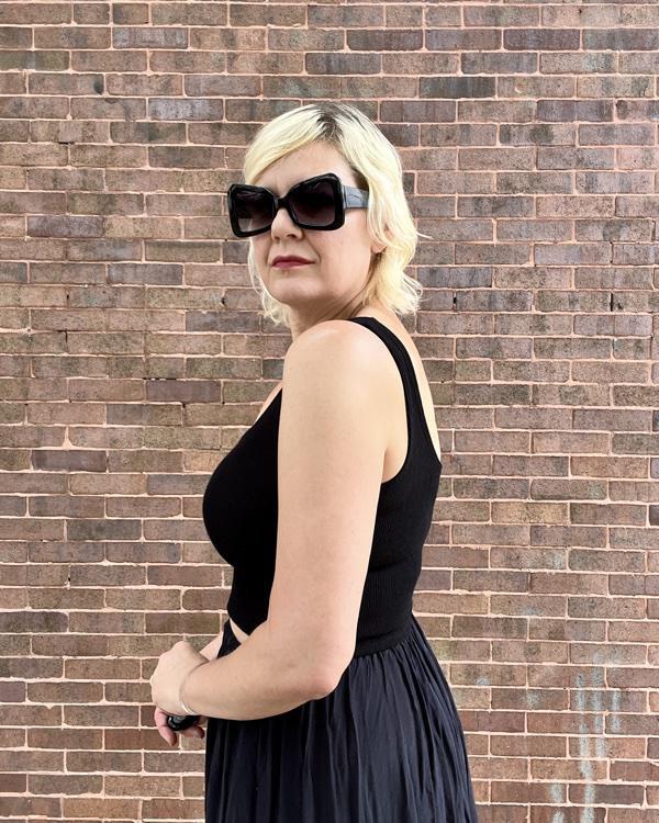 KD Designs Deb Crop in Black