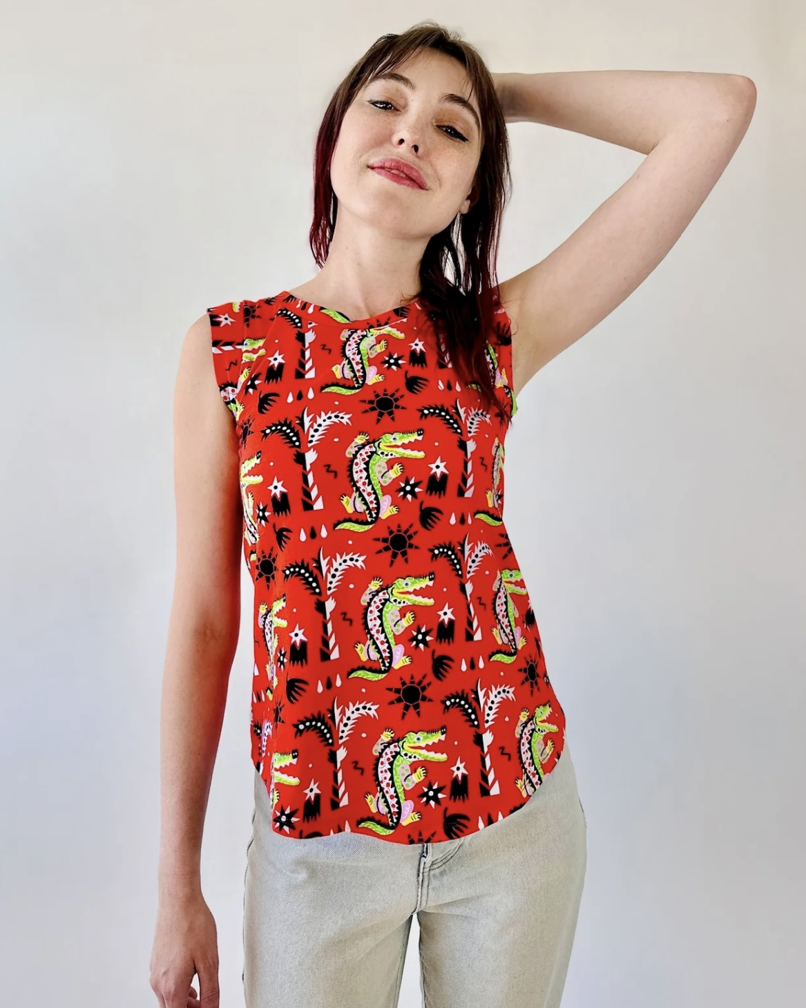 Nooworks Muscle Tee in Crocodilo