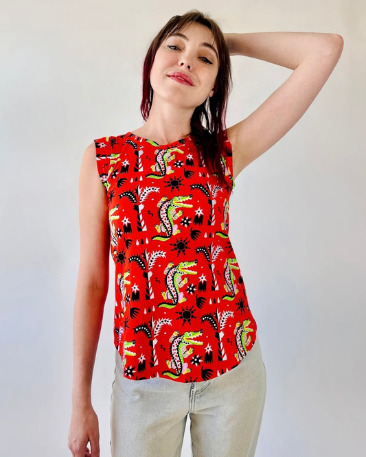Nooworks Muscle Tee in Crocodilo