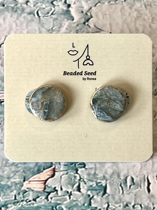 Beaded Seed by Ronea Small Boe Stud Earrings
