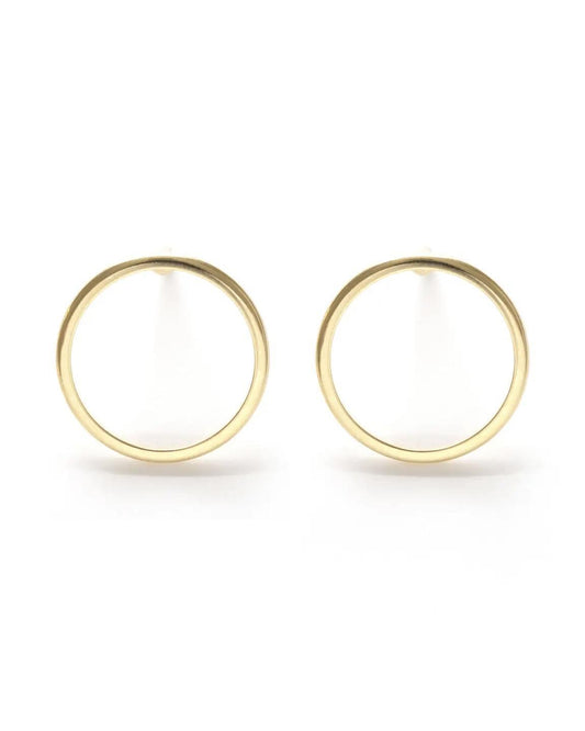 Amano Studio Modern Circle Studs in 24k Gold Plate