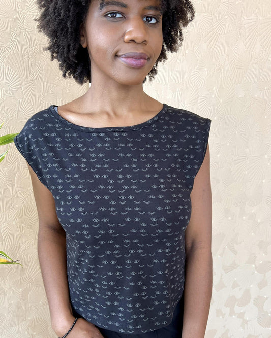 Squasht Croppish Tee in Dreamy Eyes