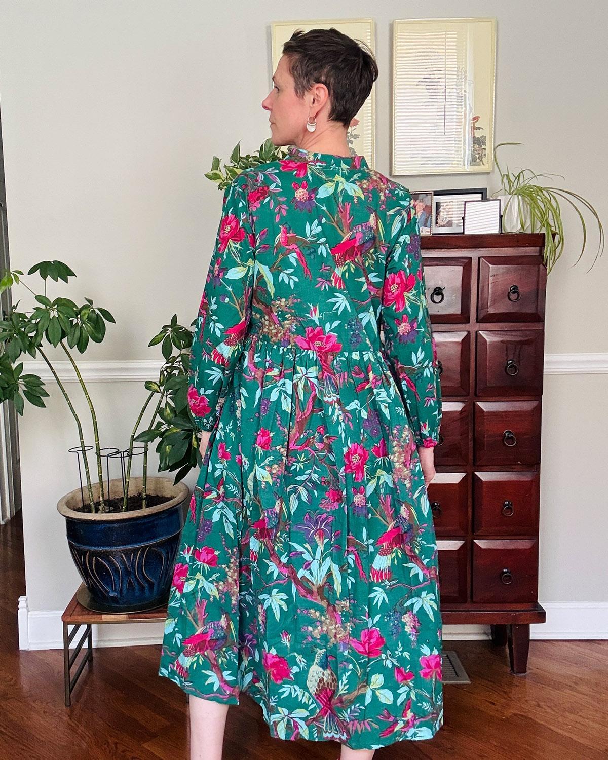 Txtile Arabella Resort Dress in Emerald Rainforest