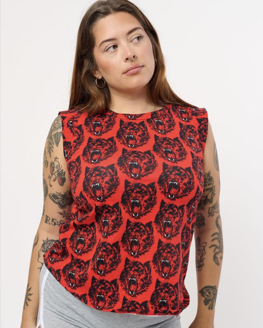 Nooworks Muscle Tee in Wolverine