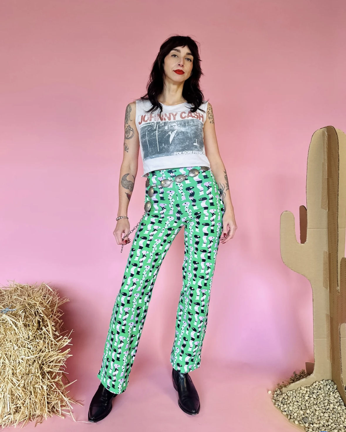 Nooworks Palazzo Pants in Sssnakes