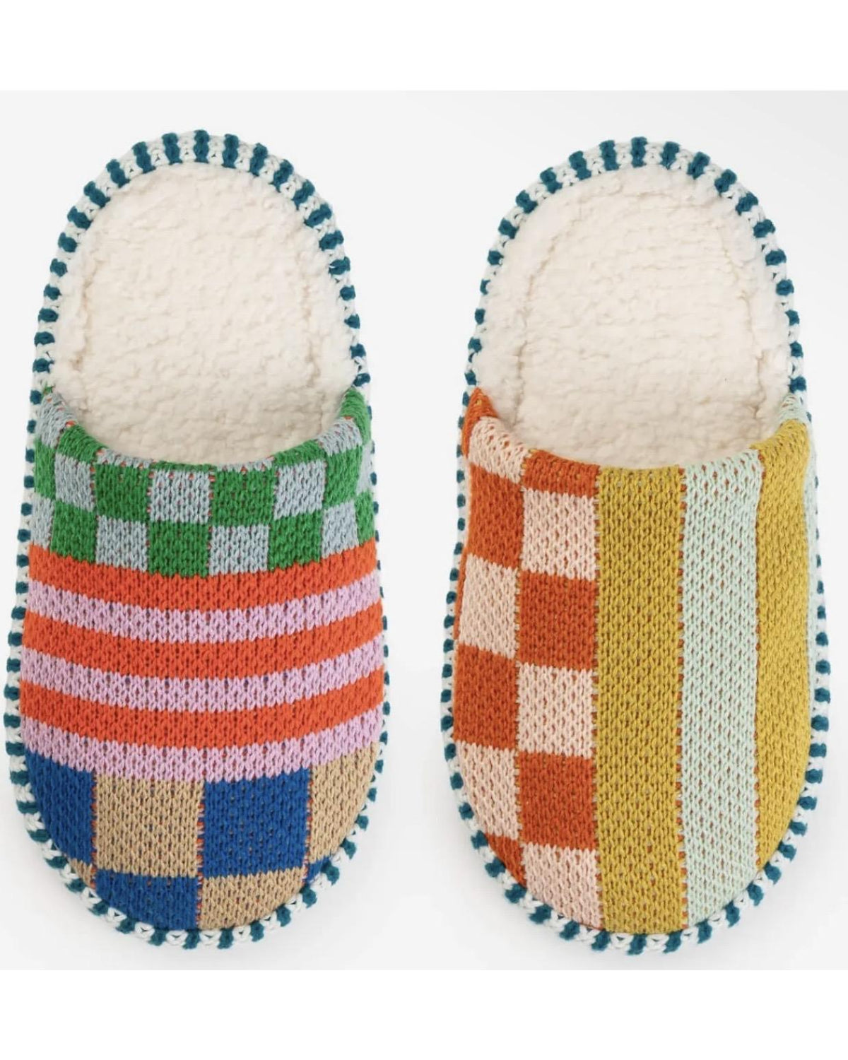 Verloop Pattern Patch Slide Slippers in Desert
