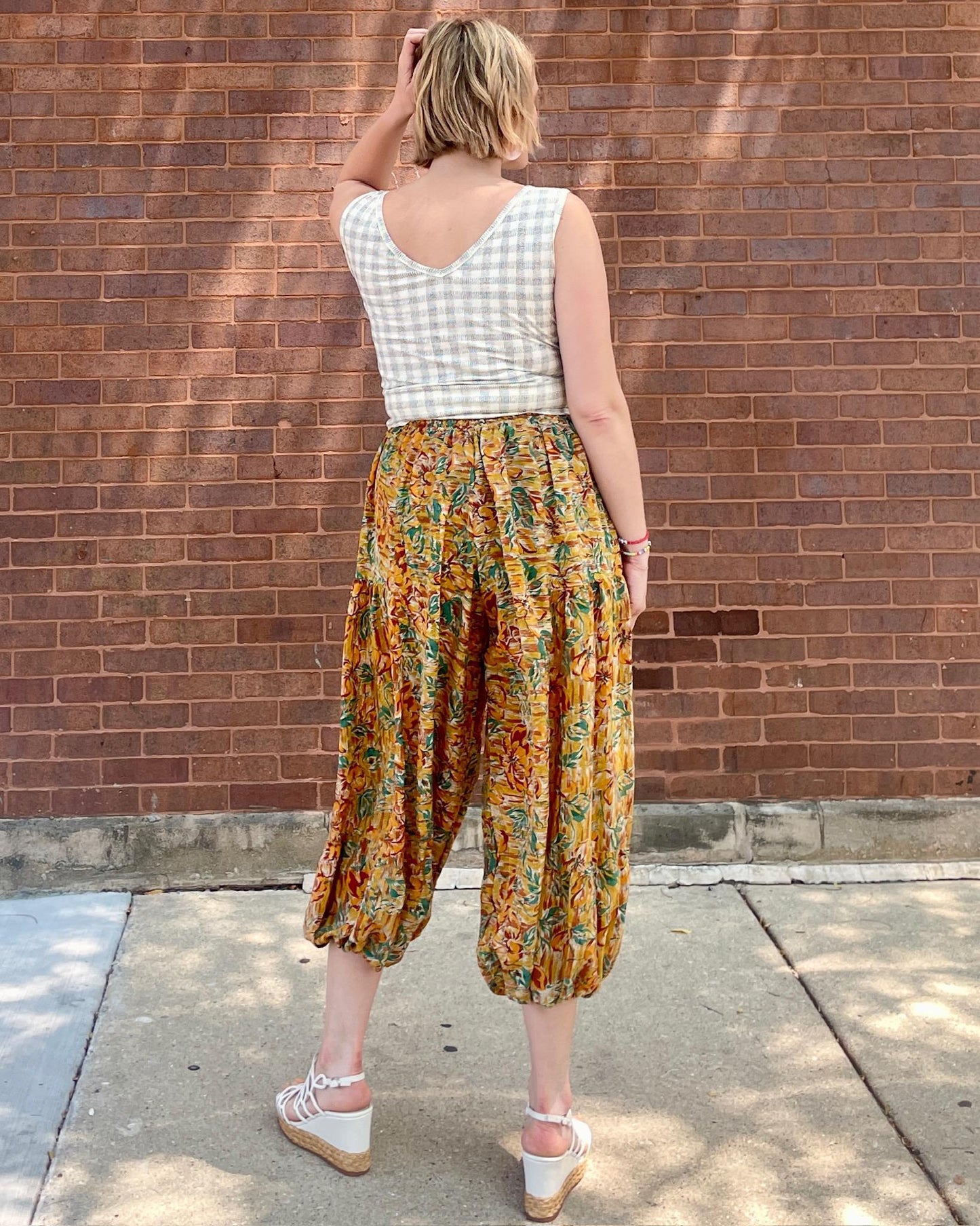 Indie Ella Balaree Pants Marigold Floral