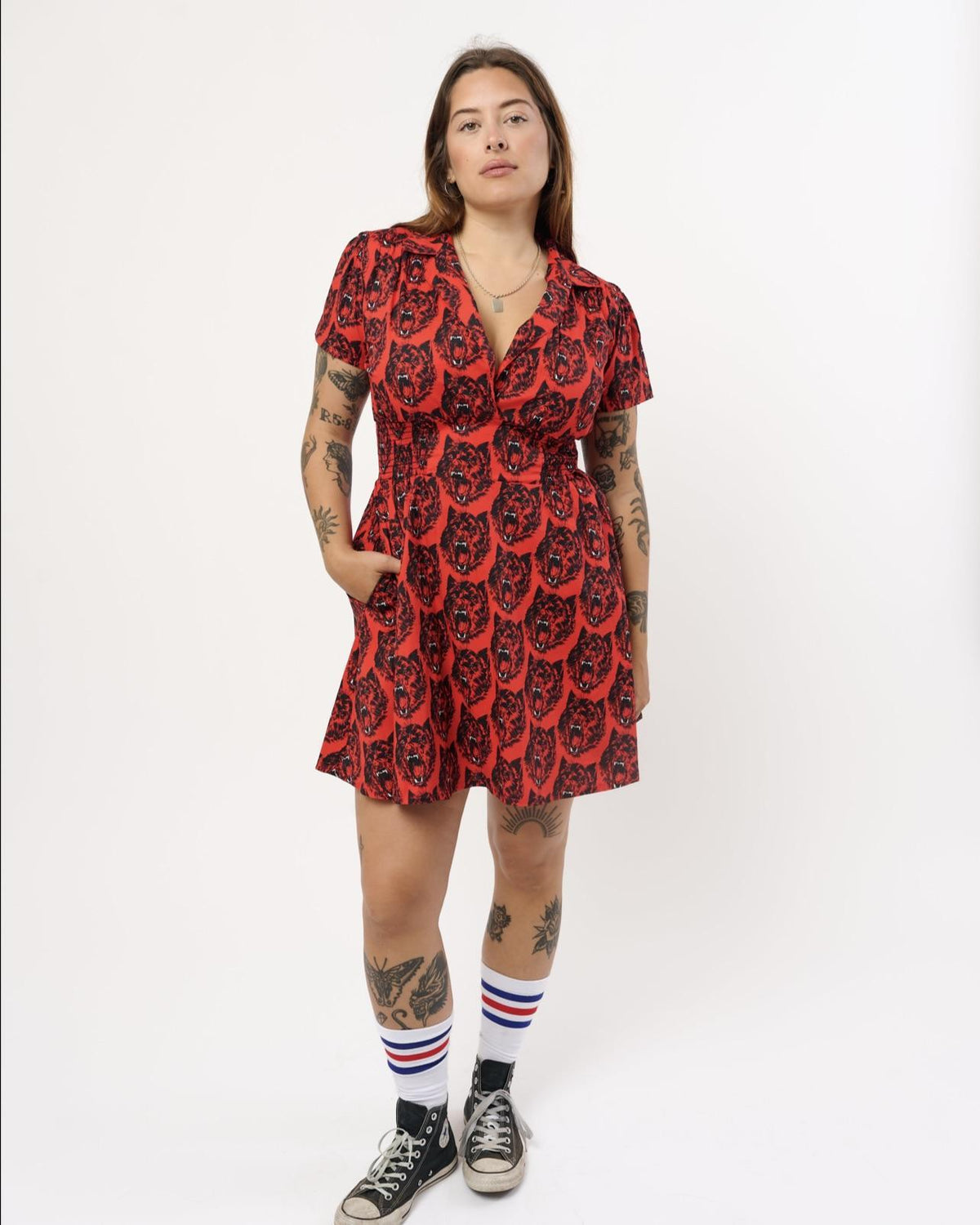 Nooworks Leah Dress in Wolverine