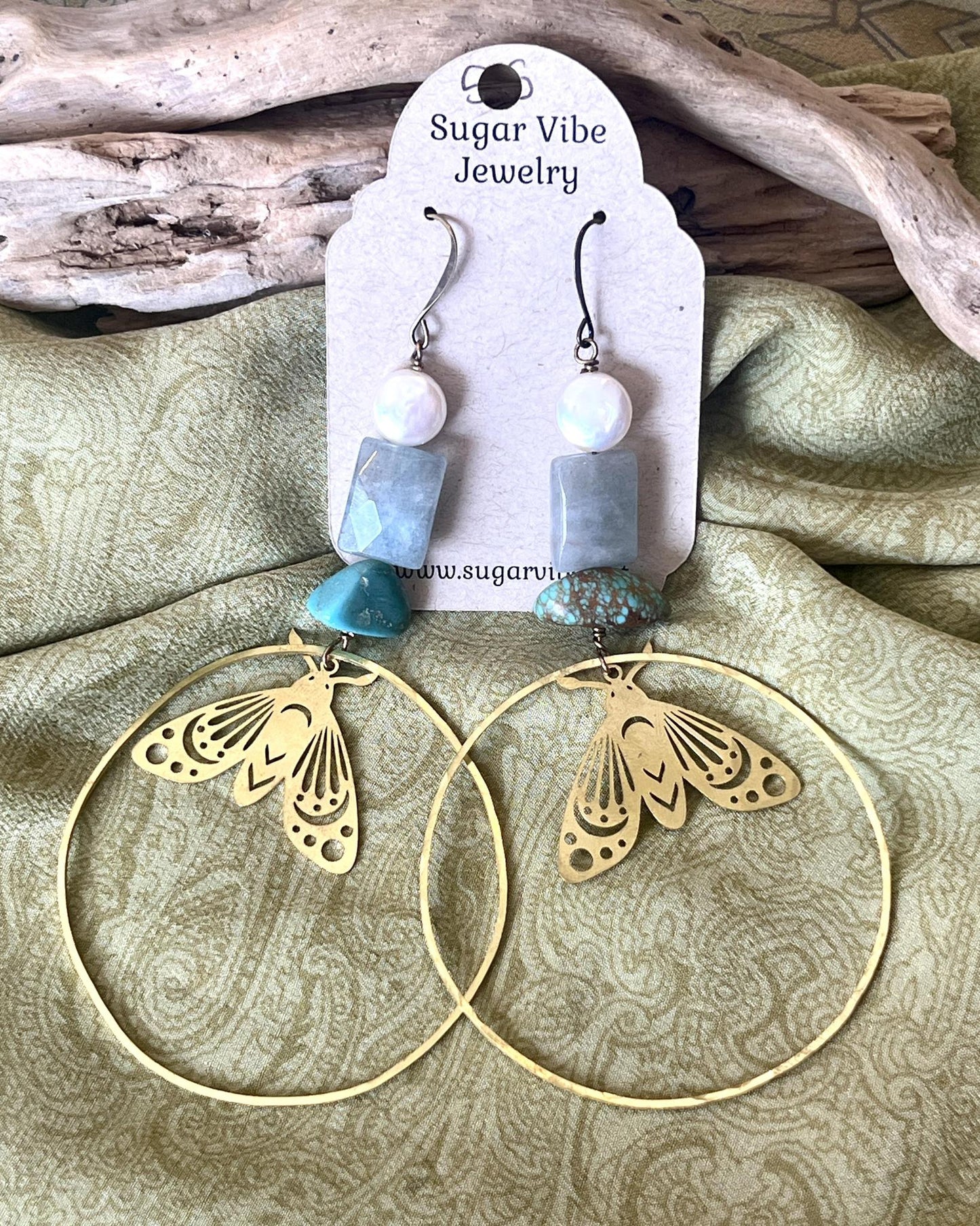 Sugar Vibe Statement Butterfly Hoops