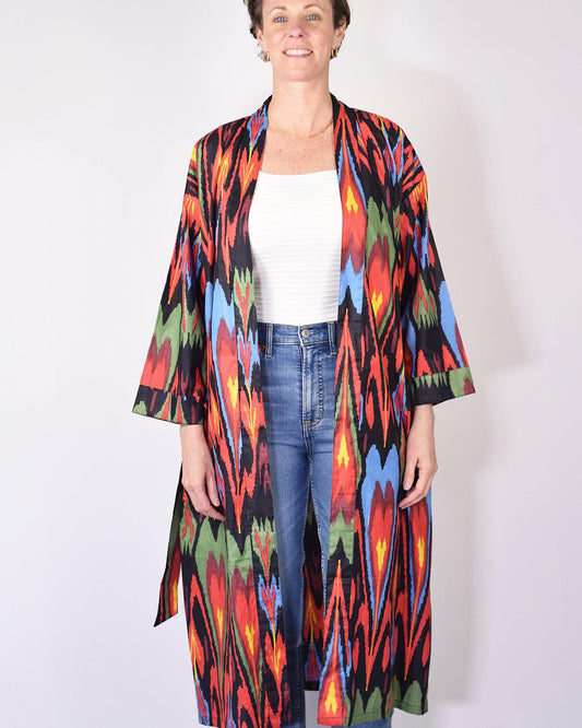 Txtile Lightweight Cotton Robe - Dark Matter
