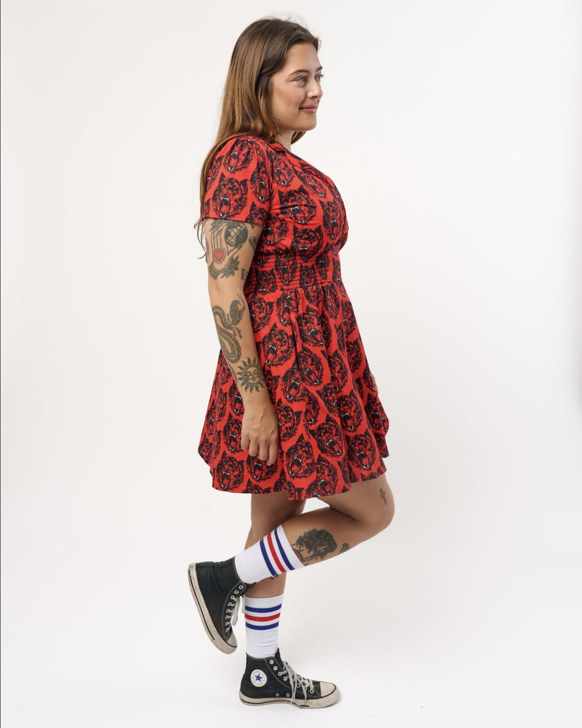 Nooworks Leah Dress in Wolverine