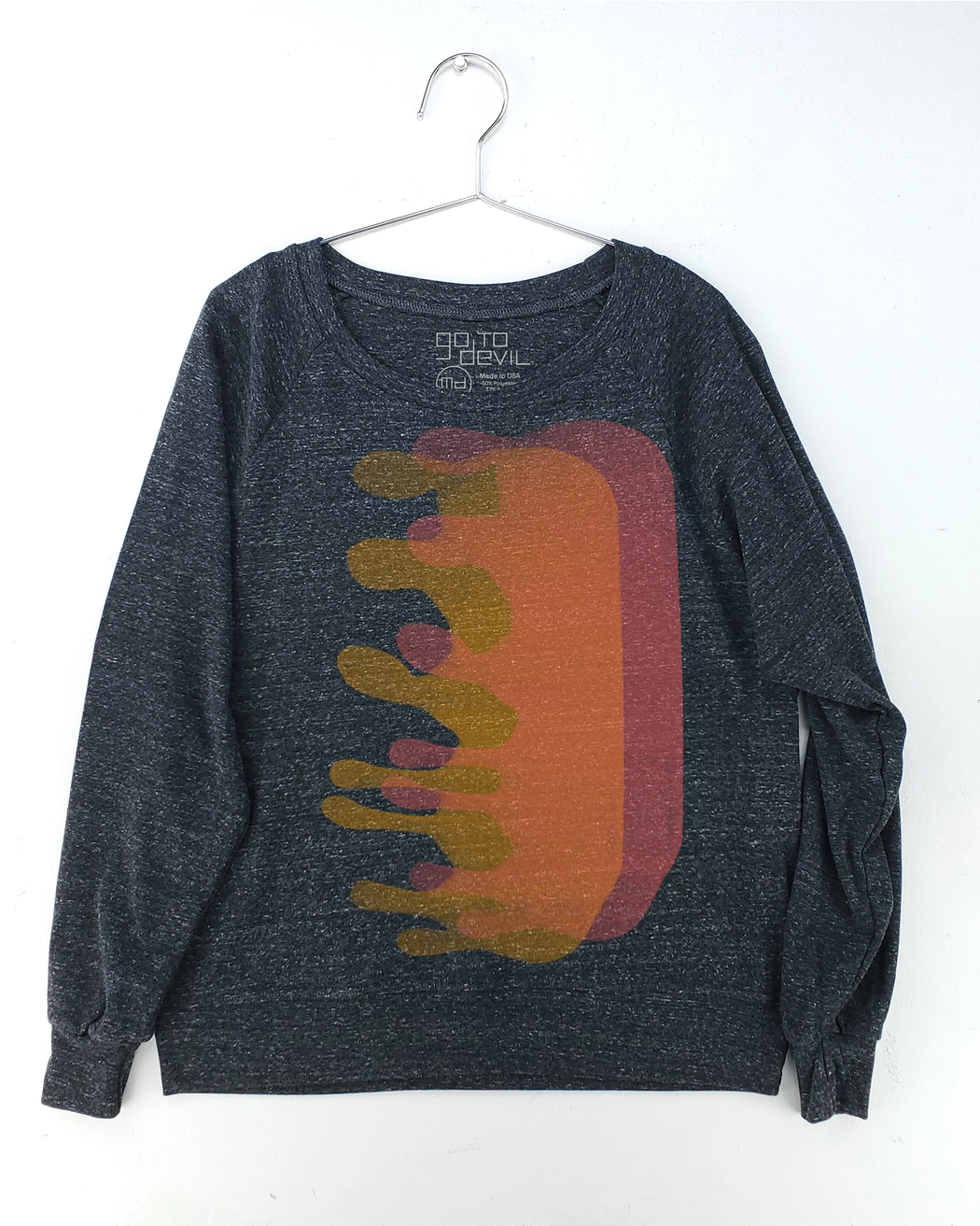 Go to Devil Blob Agnes Tri Blend Pullover in Charcoal