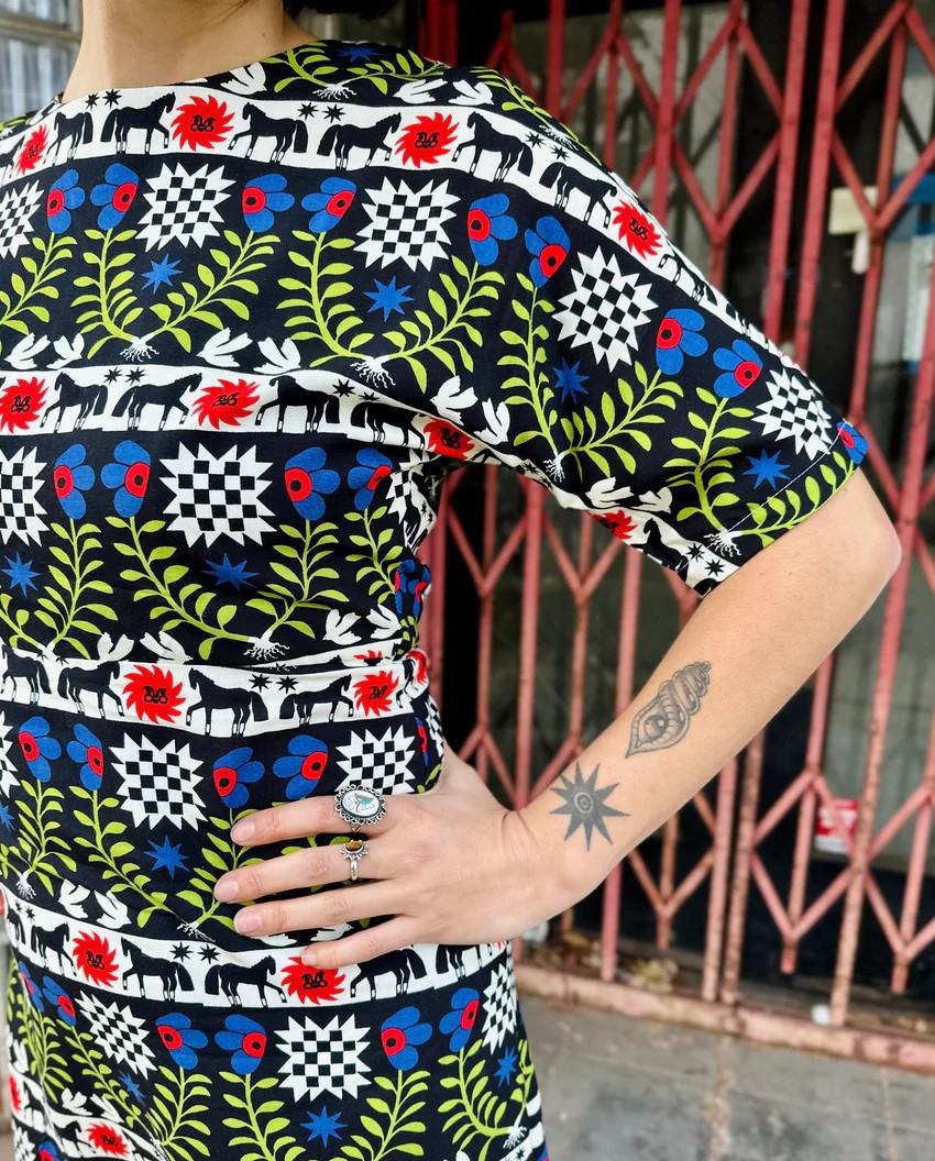 Nooworks Sasha Dress in The Guardians - Size Small, Medium, Large