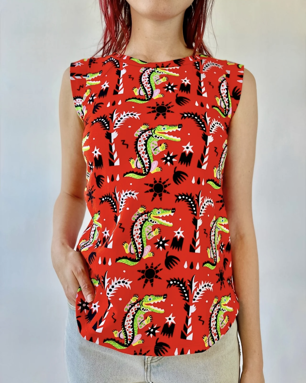 Nooworks Muscle Tee in Crocodilo