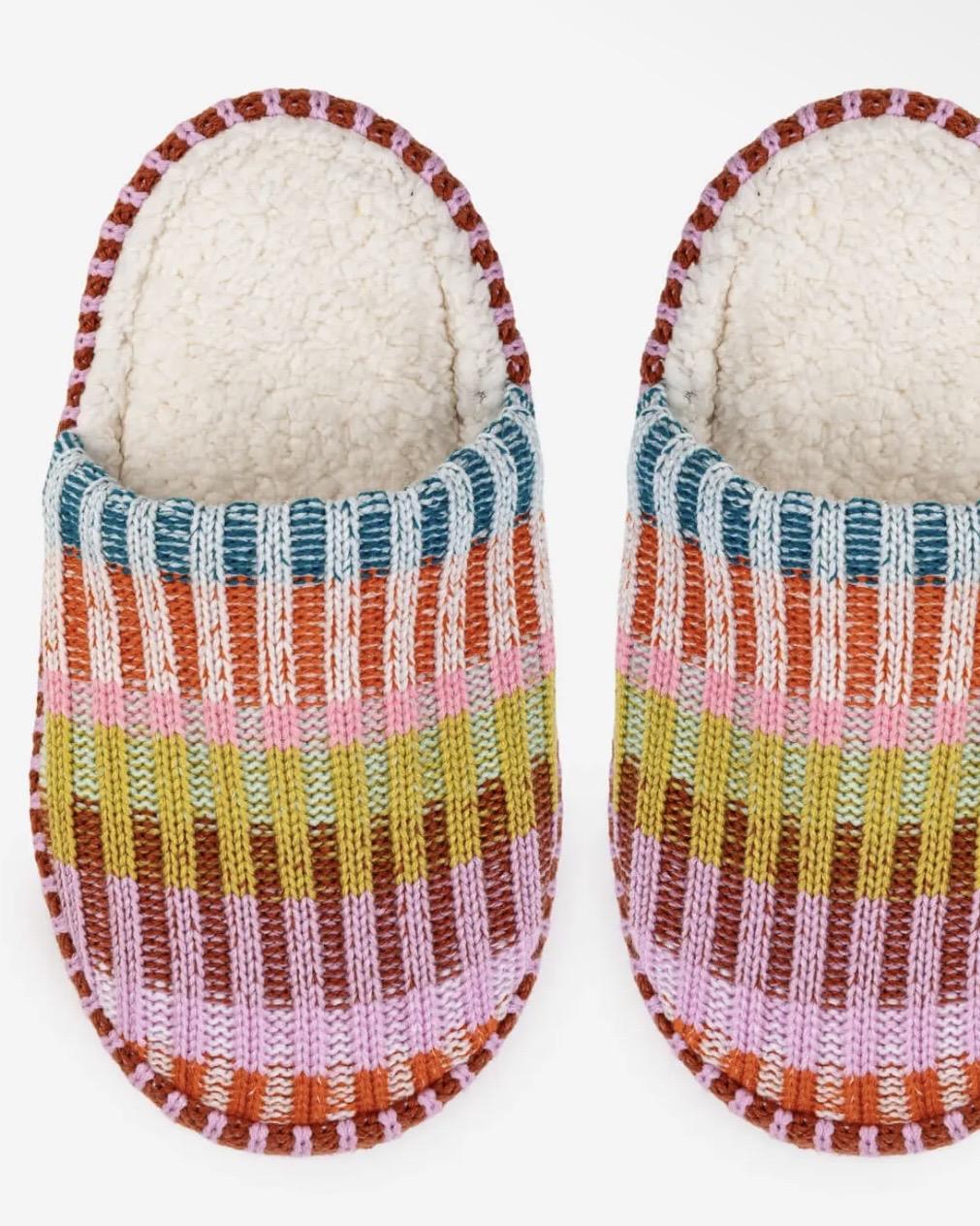 Verloop Mosaic Slide Slippers in Rust Lilac