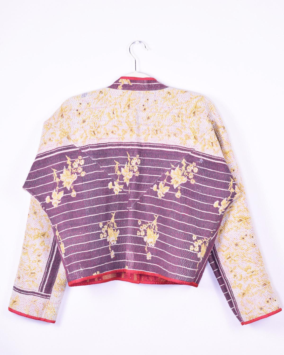 Txtile Sofie Advika Quilted Reversible Patchwork Kantha Jacket