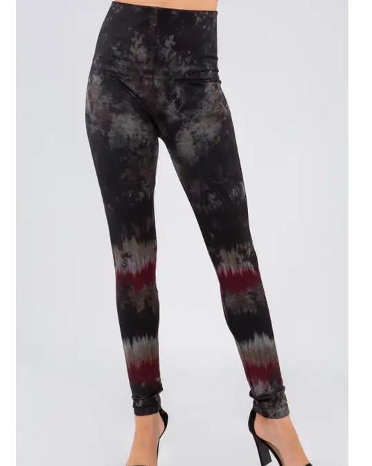 M Rena High Waist Leggings Abstract Print