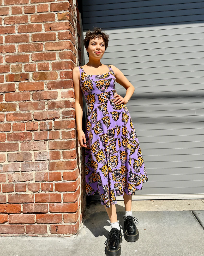 Nooworks Vacation Dress in Cheetah Head